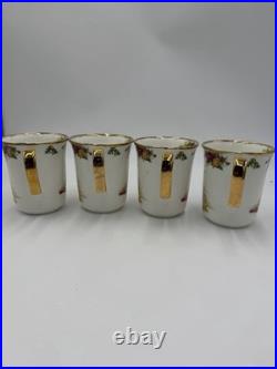 Royal Albert Old Country Roses Christmas Magic Porcelain England Coffee Mugs Set Royal Albert Old Country Roses Christmas Magic Porcelain England Coffee Mugs Set