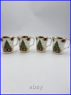 Royal Albert Old Country Roses Christmas Magic Porcelain England Coffee Mugs Set Royal Albert Old Country Roses Christmas Magic Porcelain England Coffee Mugs Set