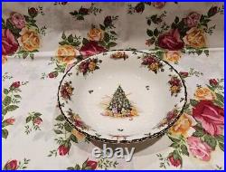 Royal Albert Old Country Roses Christmas Magic Round Vegetable Bowl