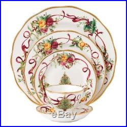 Royal Albert Old Country Roses Christmas Tree 5-Pc Place Setting IOCRCT00813