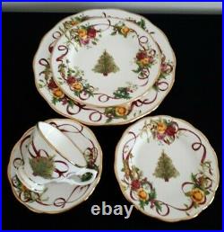 Royal Albert Old Country Roses Christmas Tree 5pc Set New