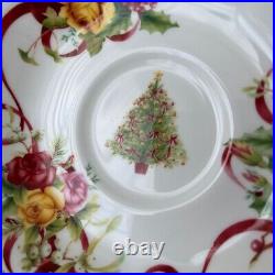 Royal Albert Old Country Roses Christmas Tree Cup Saucer Set