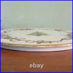 Royal Albert Old Country Roses Christmas Tree Porcelain Cake Stand Glossy Engla
