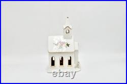 Royal Albert Old Country Roses Church Tealight Night Light up Snowy Chapel
