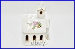 Royal Albert Old Country Roses Church Tealight Night Light up Snowy Chapel