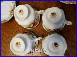 Royal Albert Old Country Roses Coffee Pot, 4 Tea cups, Cream & Sugar, Regal Tray