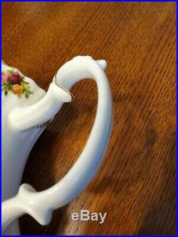 Royal Albert Old Country Roses Coffee Pot, 4 Tea cups, Cream & Sugar, Regal Tray