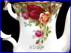 Royal Albert Old Country Roses Coffee Pot & LID Bone China 1962 Made In England