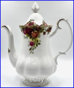 Royal Albert Old Country Roses Coffee Pot Made in England c. 1962
