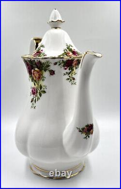 Royal Albert Old Country Roses Coffee Pot Made in England c. 1972