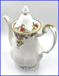 Royal Albert Old Country Roses Coffee Pot Made in England c. 1972