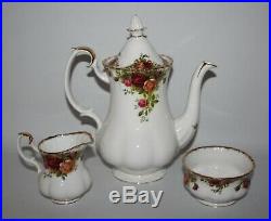 Royal Albert Old Country Roses Coffee Service/Set for 6/six inc pot vgc