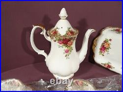 Royal Albert Old Country Roses, Coffee Set Including Pot