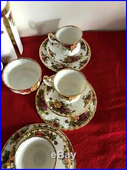 Royal Albert Old Country Roses Coffee set for 6 with cafetiere French press