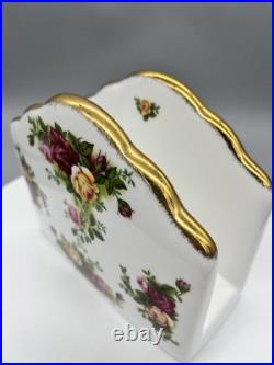 Royal Albert Old Country Roses Collection 1962 China Napkin Holder England