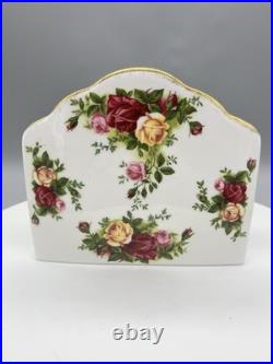 Royal Albert Old Country Roses Collection 1962 China Napkin Holder England
