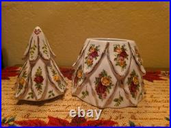 Royal Albert Old Country Roses Collection Tree Treat Jar Vintage 1962