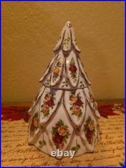 Royal Albert Old Country Roses Collection Tree Treat Jar Vintage 1962