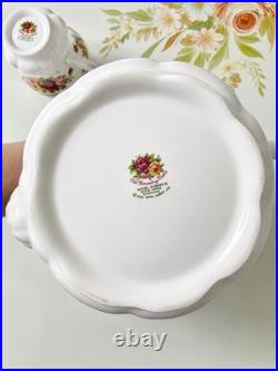 Royal Albert Old Country Roses Complete 9pc Tea Set Tea Pot/Cups/Saucers