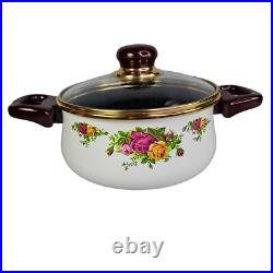 Royal Albert Old Country Roses Cookware Round Bakelite Handles France Vintage