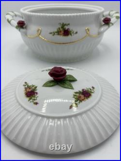 Royal Albert Old Country Roses Covered Bowl Serve Ware 3.5 Quarts New