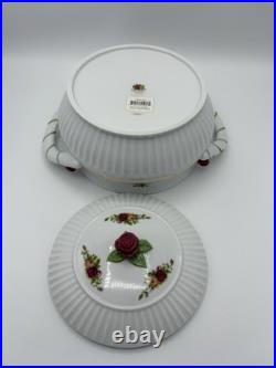 Royal Albert Old Country Roses Covered Bowl Serve Ware 3.5 Quarts New