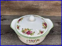 Royal Albert Old Country Roses Covered Casserole Dish 5 Pint 10.5