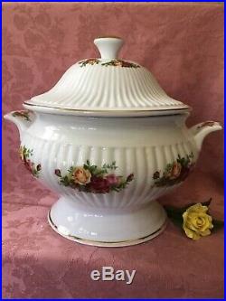 Royal Albert Old Country Roses Covered SOUP Vegetable Tureen NEW IN BOX