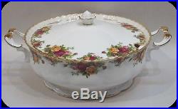 Royal Albert Old Country Roses Covered Soup Tureen RARE