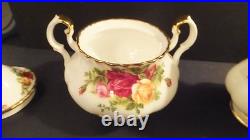 Royal Albert Old Country Roses Covered Sugar and Creamer with tags Royal Albert Old Country Roses Covered Sugar and Creamer with tags