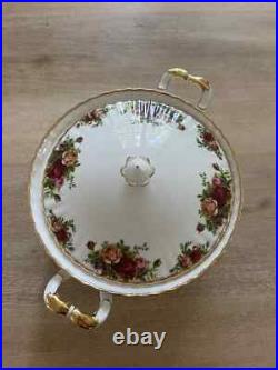 Royal Albert Old Country Roses Covered Vegetable Bowl Lidded Tureen Org. $290 Royal Albert Old Country Roses Covered Vegetable Bowl Lidded Tureen Org. $290