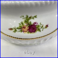 Royal Albert Old Country Roses Covered Vegetable Bowl copyright 1962