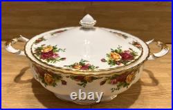 Royal Albert Old Country Roses Covered Vegetable Bowl with Lid IOLCOR00406