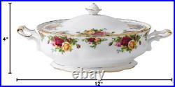 Royal Albert Old Country Roses Covered Vegetable Bowl with Lid IOLCOR00406