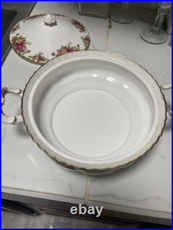 Royal Albert Old Country Roses Covered Vegetable Casserole Dish with Lid