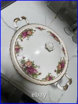 Royal Albert Old Country Roses Covered Vegetable Casserole Dish with Lid