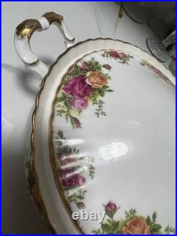 Royal Albert Old Country Roses Covered Vegetable Casserole Dish with Lid