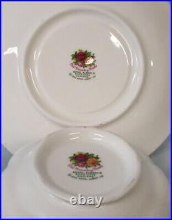 Royal Albert Old Country Roses Cream Soup Bowl & Saucer Set of 4