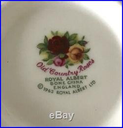 Royal Albert Old Country Roses Cream Soup Bowls Set of 4 FREE SHIPPING