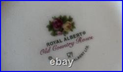 Royal Albert Old Country Roses Creamer Sugar Butterfly Roses on Lid Vintage 1962