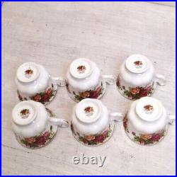 Royal Albert Old Country Roses Cup and Saucer Set of 6 Plate 12pcs