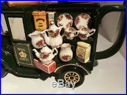 Royal Albert Old Country Roses Delivery Truck Paul Cardew Kirvan Tea Pot ENGLAND