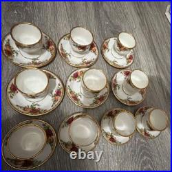Royal Albert Old Country Roses Demitasse Cups & Saucers Set of 10
