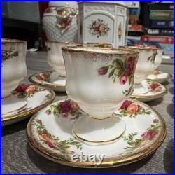 Royal Albert Old Country Roses Demitasse Cups & Saucers Set of 10