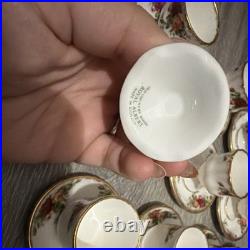 Royal Albert Old Country Roses Demitasse Cups & Saucers Set of 10