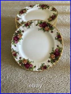 Royal Albert Old Country Roses Dessert Plates 6 1/4 Set of 12 Vintage England Royal Albert Old Country Roses Dessert Plates 6 1/4 Set of 12 Vintage England