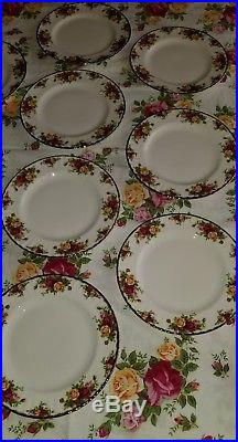 Royal Albert Old Country Roses Dinner Plates 10