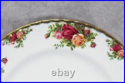 Royal Albert Old Country Roses Dinner Plates 10 1/2 England NEAR MINT Lot of 8