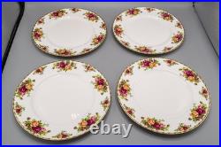 Royal Albert Old Country Roses Dinner Plates 10 1/2 Set of 12 FREE USA SHIP