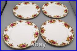 Royal Albert Old Country Roses Dinner Plates 10 1/2 Set of 12 FREE USA SHIP